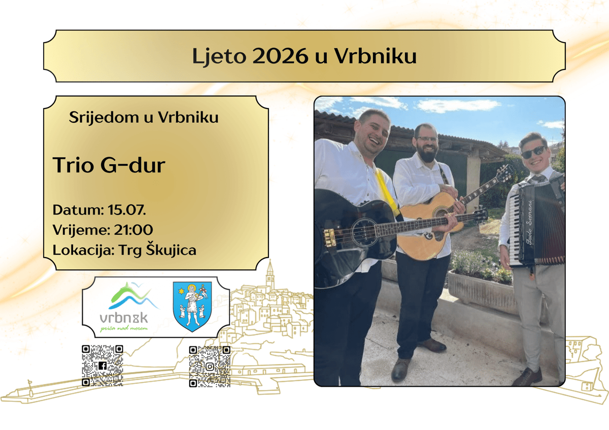 Srijedom u Vrbniku: Trio G-dur