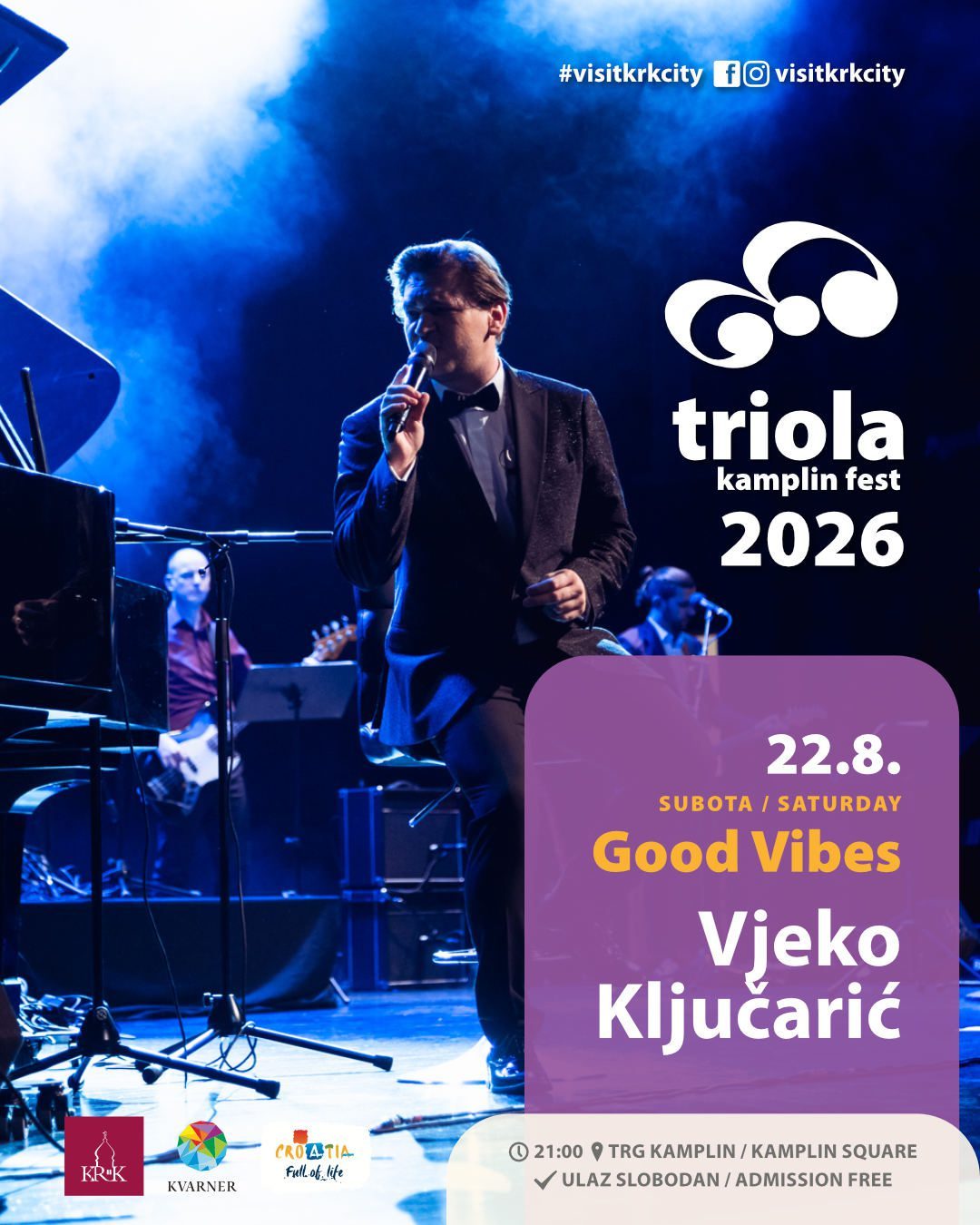Vjeko Ključarić u gradu Krku